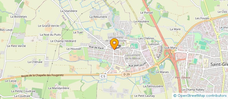 localisation de l'entreprise MADAME JULIE LE GRAND  MONTGERMONT