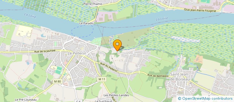 localisation de l'entreprise MADAME JULIE LE MASSON  SAINT JEAN DE BOISEAU