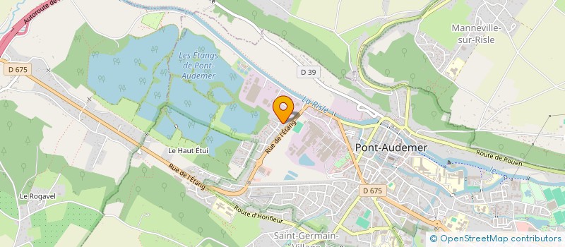 localisation de l'entreprise MADAME JULIE LEBRETON  PONT-AUDEMER