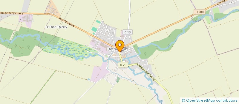 localisation de l'entreprise MADAME JULIE LEBRUN  BETHENIVILLE