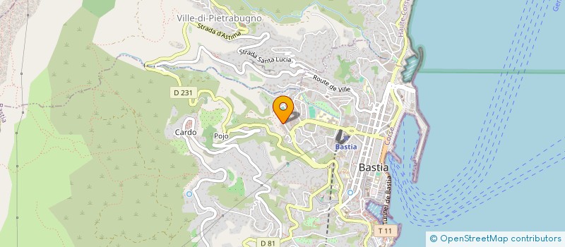 localisation de l'entreprise MADAME JULIE LECHAT à BASTIA