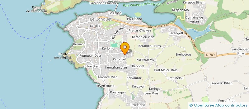 localisation de l'entreprise MADAME JULIE LECONTE  LE CONQUET