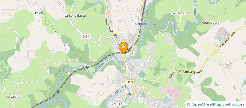 localisation de l'entreprise MADAME JULIE LEFEBVRE  UZERCHE