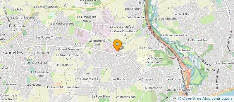 localisation de l'entreprise MADAME JULIE LEFEVRE  FONDETTES