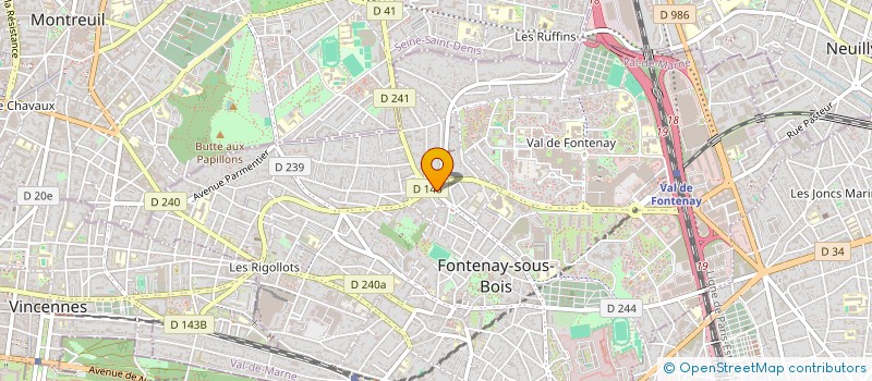 localisation de l'entreprise MADAME JULIE LEFORT à FONTENAY-SOUS-BOIS