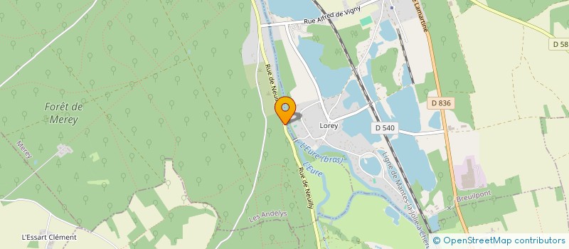 localisation de l'entreprise MADAME JULIE LEFORT  MEREY