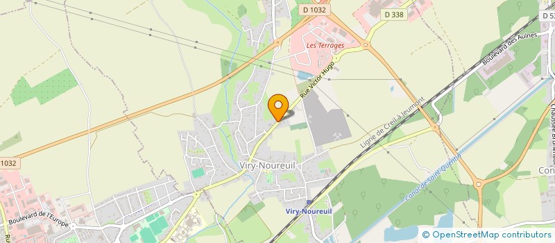 localisation de l'entreprise MADAME JULIE LEGLISE  VIRY-NOUREUIL