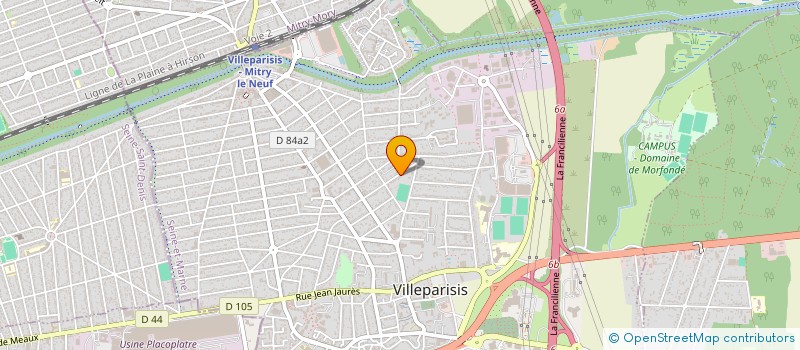 localisation de l'entreprise MADAME JULIE LEGRAND  VILLEPARISIS