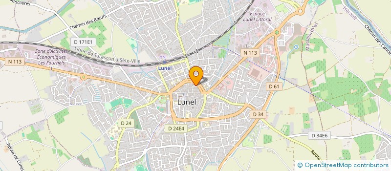 localisation de l'entreprise MADAME JULIE LELAQUAIS  LUNEL