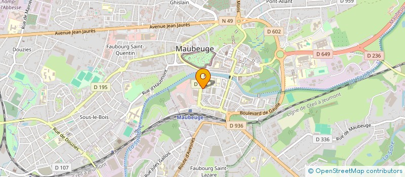 localisation de l'entreprise MADAME JULIE LEMAIRE  MAUBEUGE