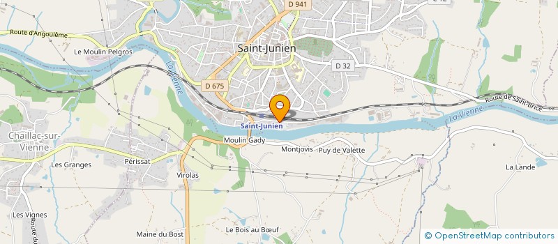 localisation de l'entreprise MADAME JULIE LEMAITRE à SAINT-JUNIEN