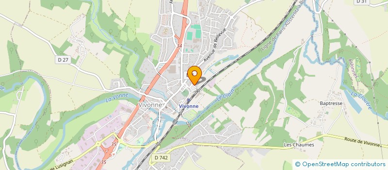 localisation de l'entreprise MADAME JULIE LEMERCIER  VIVONNE