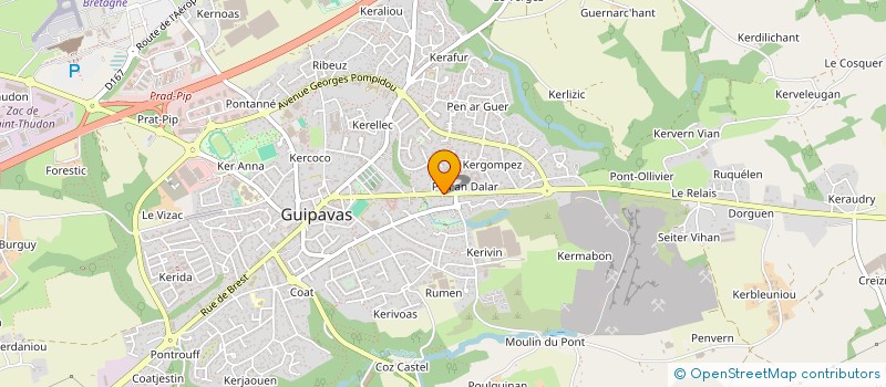 localisation de l'entreprise MADAME JULIE LEMERLE à GUIPAVAS
