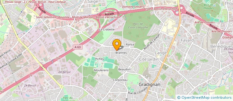 localisation de l'entreprise MADAME JULIE LENOBLE  GRADIGNAN