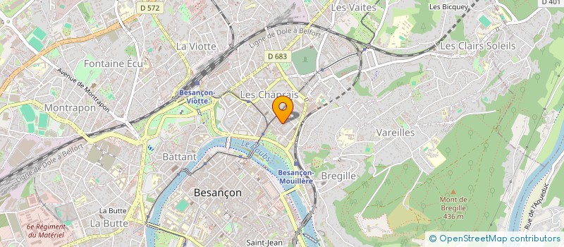 localisation de l'entreprise MADAME JULIE LEROY  BESANCON