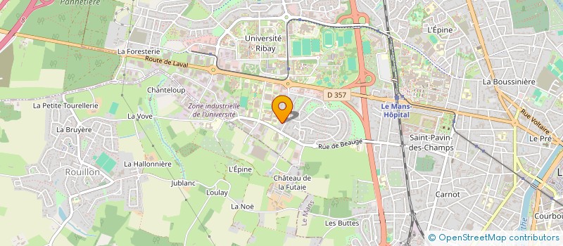 localisation de l'entreprise MADAME JULIE LEROY  LE MANS