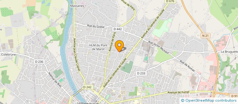 localisation de l'entreprise MADAME JULIE LESAINT  VILLENEUVE-SUR-LOT