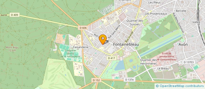 localisation de l'entreprise MADAME JULIE LESAINT à FONTAINEBLEAU