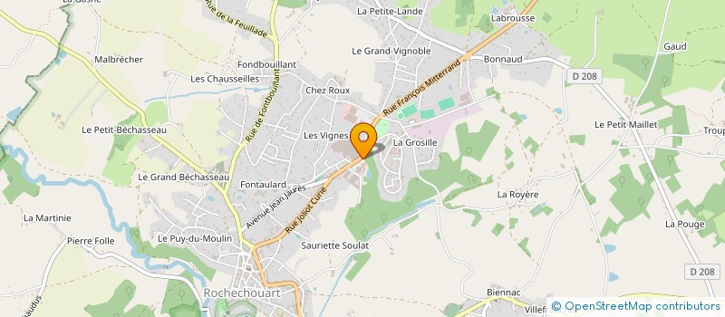 localisation de l'entreprise MADAME JULIE LESCOP à CHAPTELAT