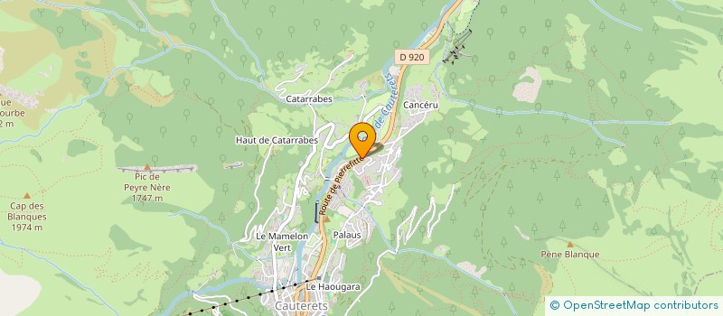 localisation de l'entreprise MADAME JULIE LESGOIRRES  CAUTERETS