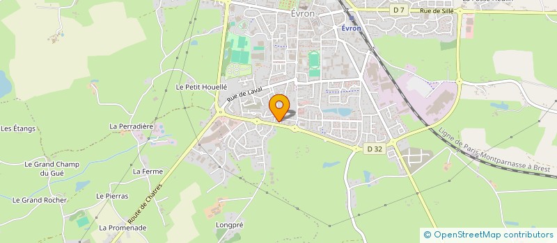 localisation de l'entreprise MADAME JULIE LETALLE  EVRON