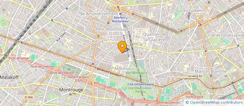 localisation de l'entreprise MADAME JULIE LEZAY  PARIS 14