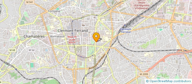 localisation de l'entreprise MADAME JULIE LHERITIER  CLERMONT-FERRAND