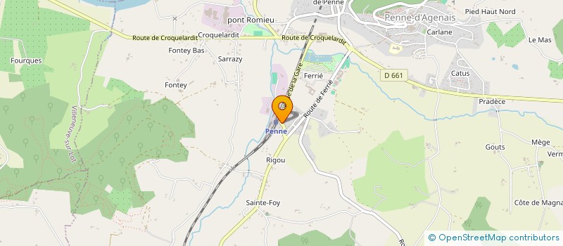 localisation de l'entreprise MADAME JULIE LIENARD  PENNE-D'AGENAIS