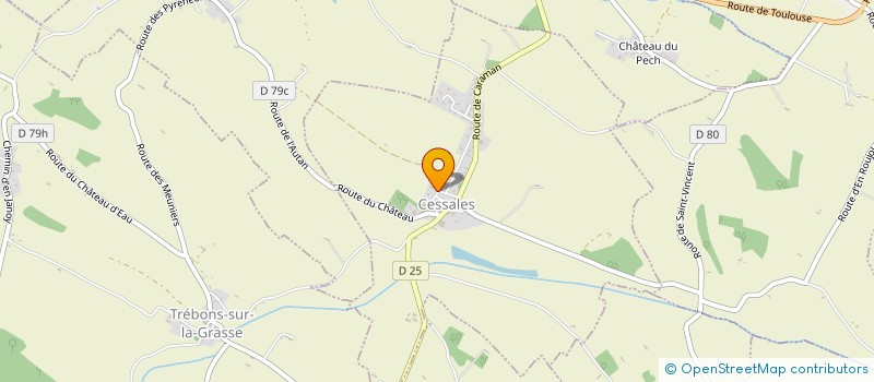 localisation de l'entreprise MADAME JULIE LIEVIN  CESSALES