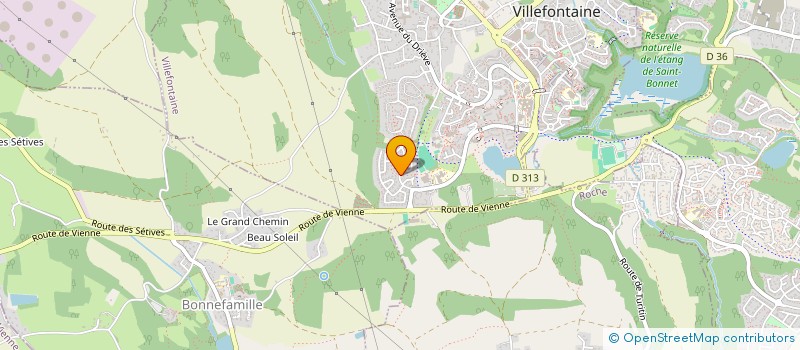 localisation de l'entreprise MADAME JULIE LIGONNET  VILLEFONTAINE