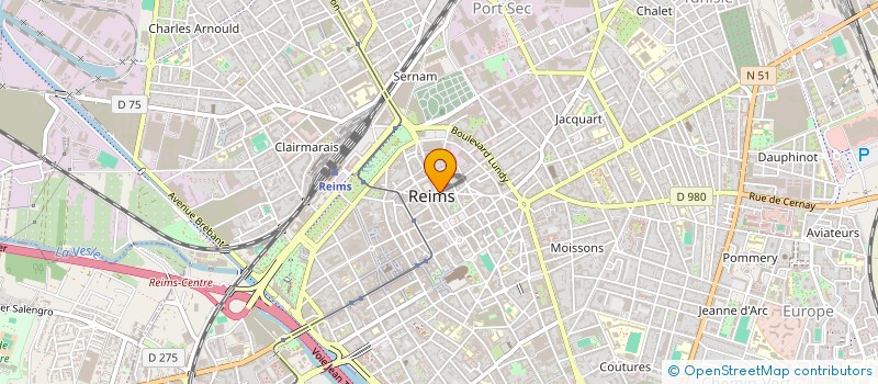 localisation de l'entreprise MADAME JULIE LINOTTE  REIMS