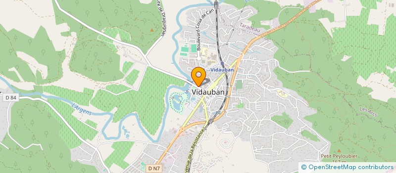 localisation de l'entreprise MADAME JULIE LIONNET  VIDAUBAN