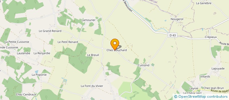 localisation de l'entreprise MADAME JULIE LIZAK  SAINT PRIVAT EN PERIGORD