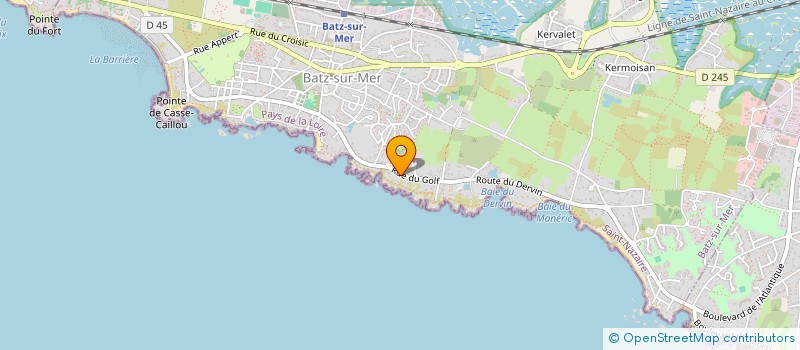 localisation de l'entreprise MADAME JULIE LOLIERO  BATZ-SUR-MER