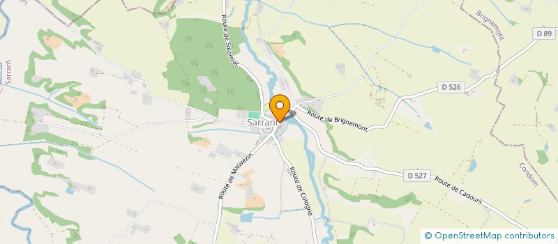 localisation de l'entreprise MADAME JULIE LONGUEVILLE  SARRANT