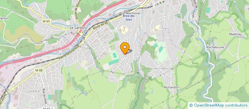 localisation de l'entreprise MADAME JULIE LOPEZ  RIVE-DE-GIER