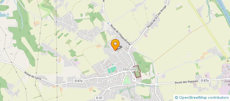 localisation de l'entreprise MADAME JULIE LOPEZ  MERVILLE