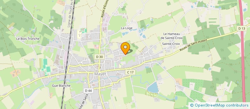 localisation de l'entreprise MADAME JULIE LORGUEILLEUX  MAYET