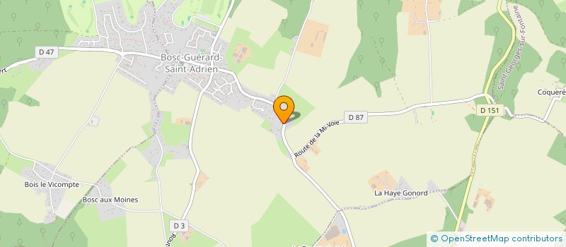 localisation de l'entreprise MADAME JULIE LOUCHET  BOSC-GUERARD-SAINT-ADRIEN