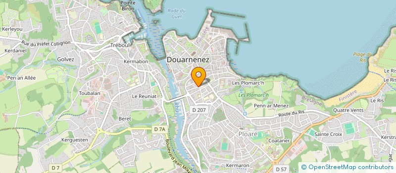 localisation de l'entreprise MADAME JULIE LOUPIAS  DOUARNENEZ