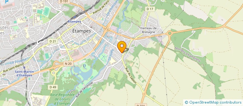 localisation de l'entreprise MADAME JULIE LUCAS à ETAMPES