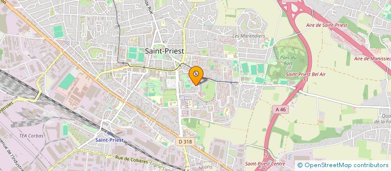 localisation de l'entreprise MADAME JULIE LUCQUIAUD  SAINT-PRIEST