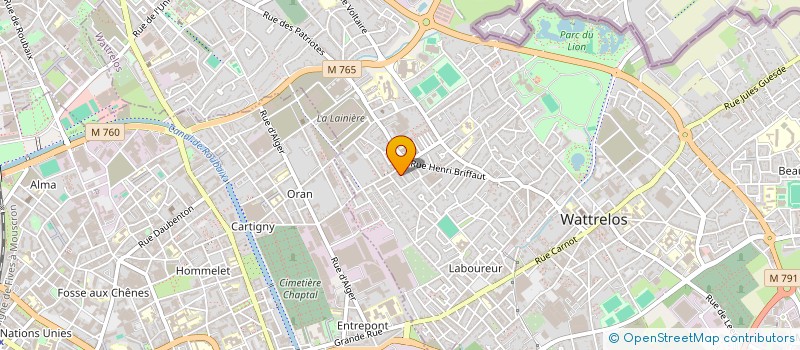 localisation de l'entreprise MADAME JULIE LUMETTA  WATTRELOS