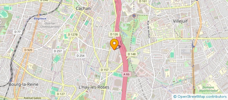 localisation de l'entreprise MADAME JULIE LYDIE MATHIAS  L'HAY-LES-ROSES