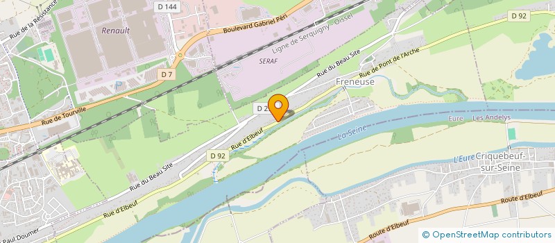 localisation de l'entreprise MADAME JULIE MADEYSKI  FRENEUSE