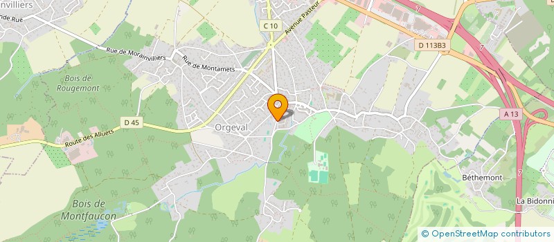 localisation de l'entreprise MADAME JULIE MADIOT  ORGEVAL