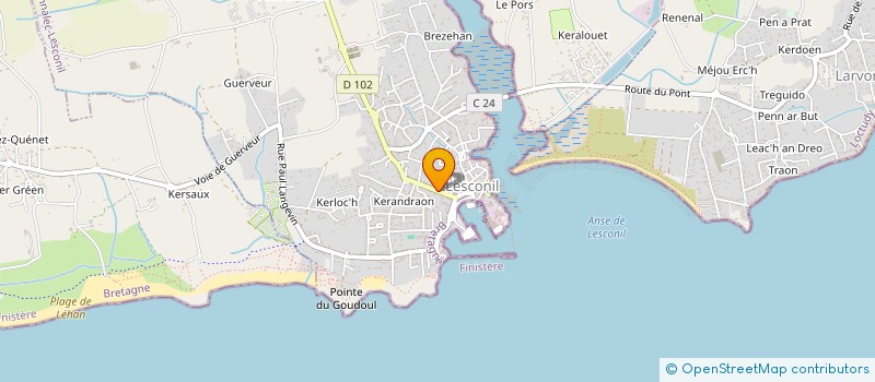 localisation de l'entreprise MADAME JULIE MADOUASSE  PLOBANNALEC-LESCONIL