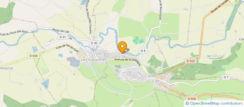 localisation de l'entreprise MADAME JULIE MAILLAND  CORDES-SUR-CIEL