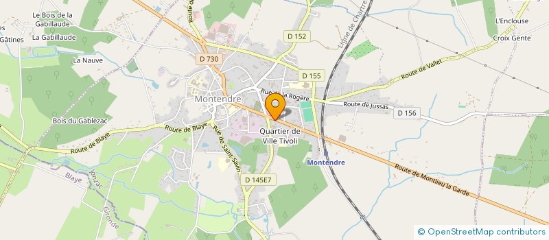 localisation de l'entreprise MADAME JULIE MAILLET  MONTENDRE