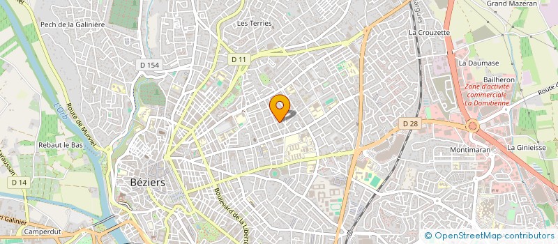 localisation de l'entreprise MADAME JULIE MAISON à BEZIERS